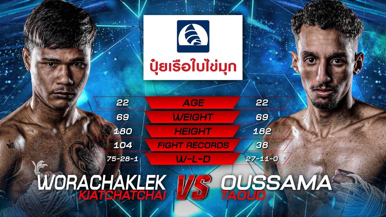 วรจักรเล็ก เกียรติฉัตรชัย vs. อุสซามา ทาอูด | ไทยไฟท์ ลีก 109 | 9 ส.ค. 2569 background