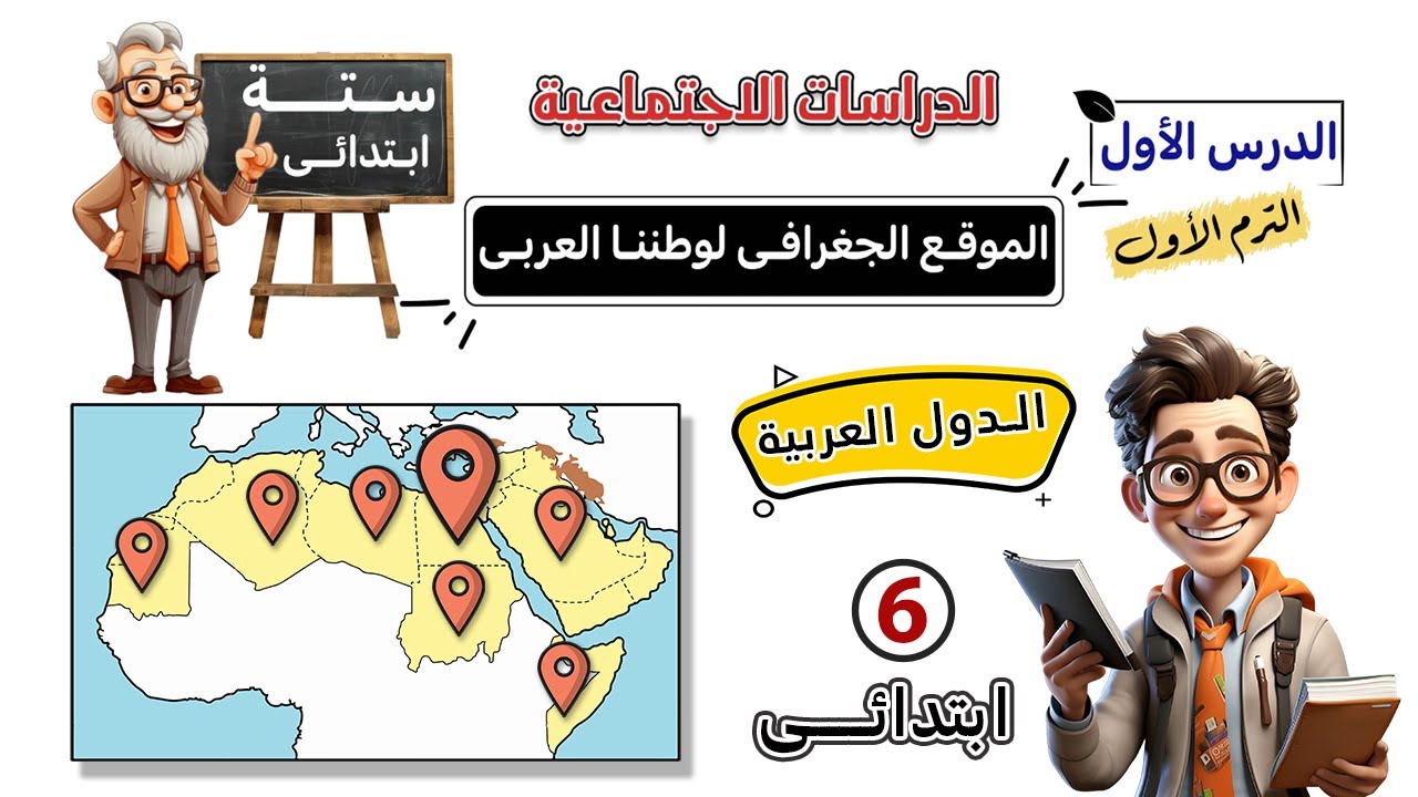 الصف السادس دراسات المنهج الجديد 2025 | الترم الأول background