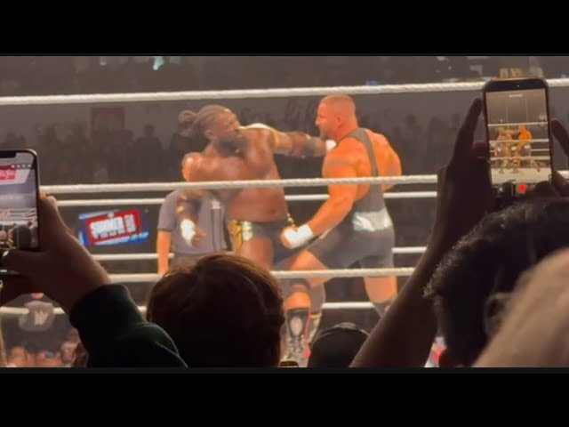 LA Knight & Oba Femi vs Bron Breakker & Austin Theory Full Match - WWE Live 8/20/2026 background