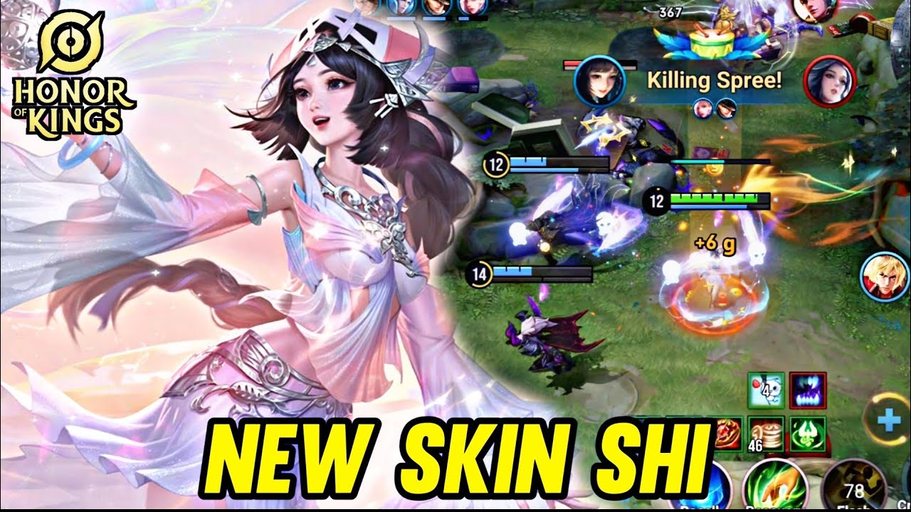 HOK : NEW SKIN SHI KOI SHI GAMEPLAY - HONOR OF KINGS background
