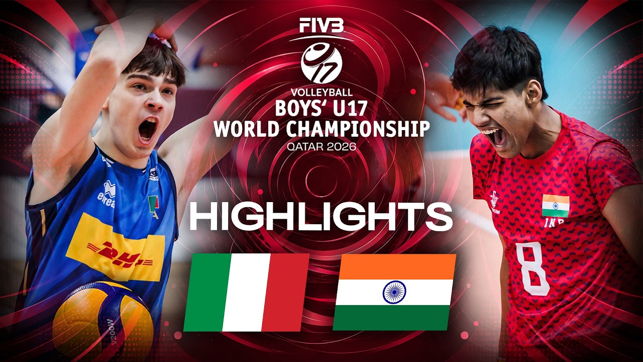 Italy 🇮🇹 vs. India 🇮🇳 - Highlights | Pool Play | Boys' U17 World Championship background