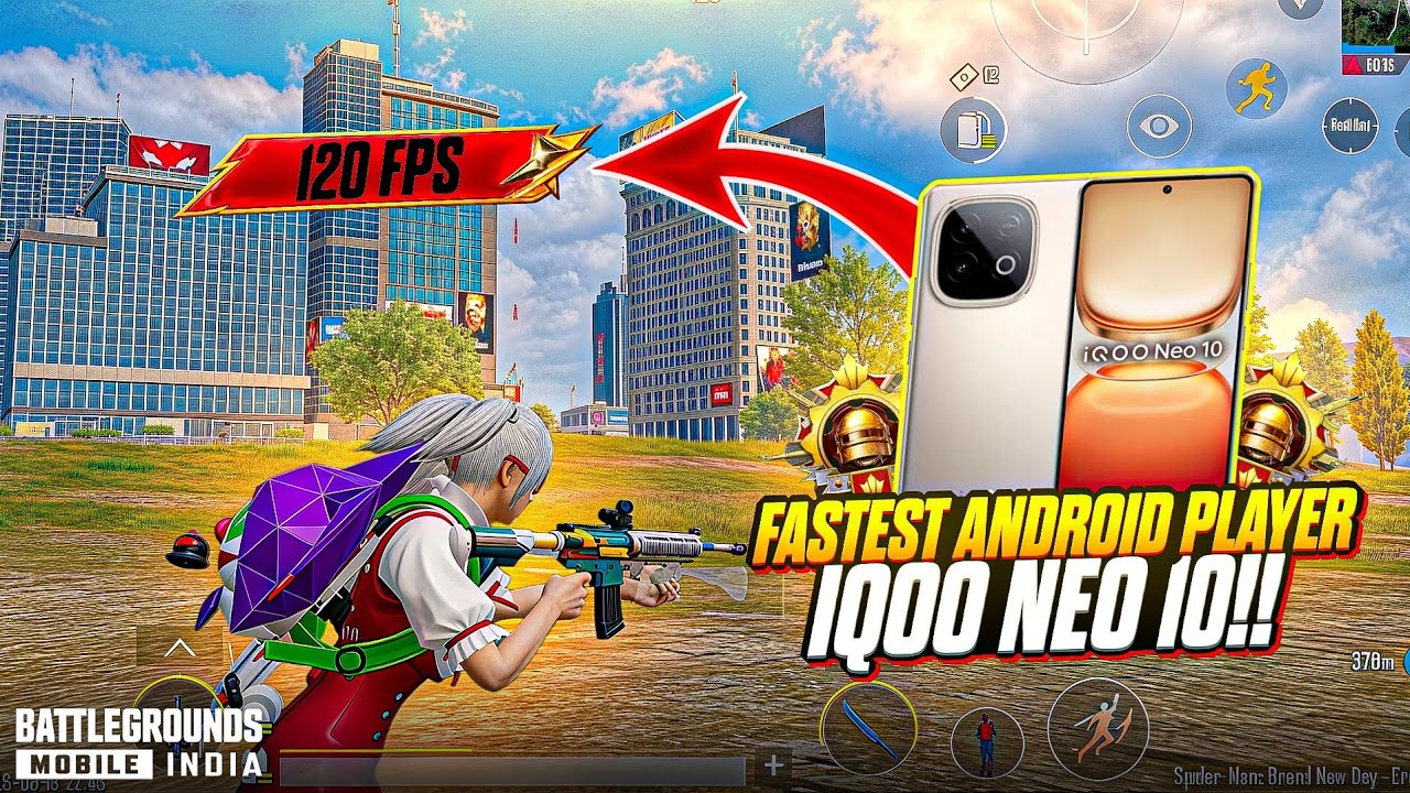 FASTEST ANDROID PLAYER ЁЯФ▒ IQOO NEO 10 ЁЯТА 120 FPS BGMI / PUBG background