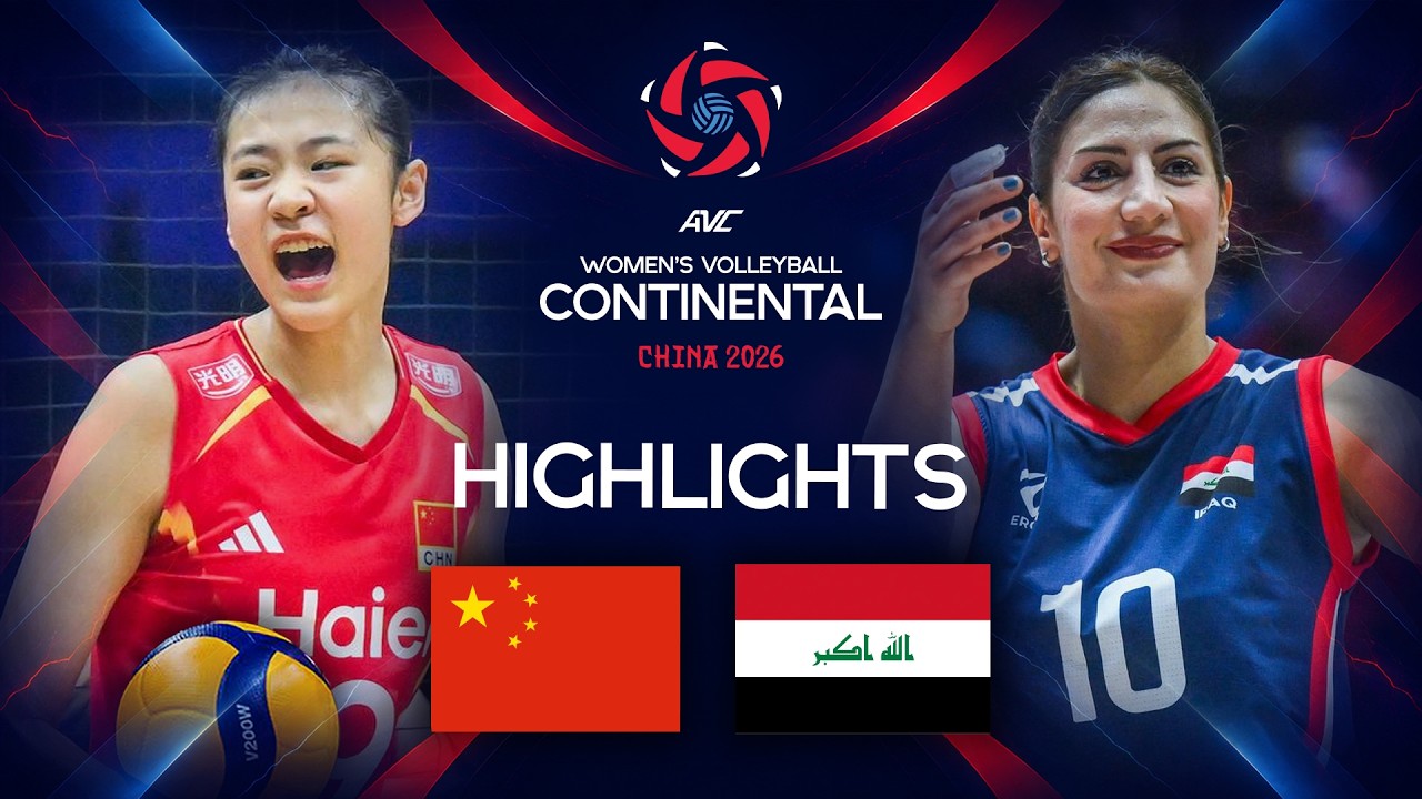 China ๐จ๐ณ vs. Iraq ๐ฎ๐ถ | Preliminary Phase AVC Women's Continental Championship 2026 | Highlights background
