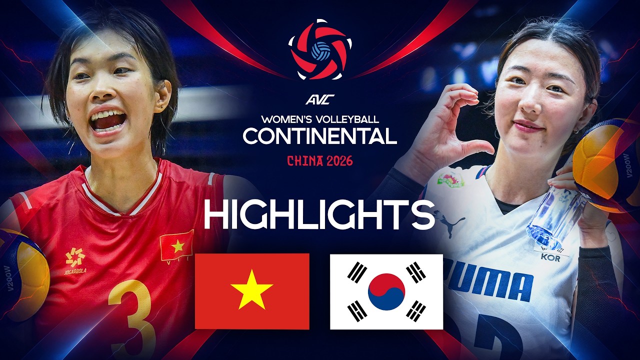 Vietnam ๐ป๐ณ vs. Korea ๐ฐ๐ท | Preliminary Phase | AVC Women's Continental Championship | Highlights background