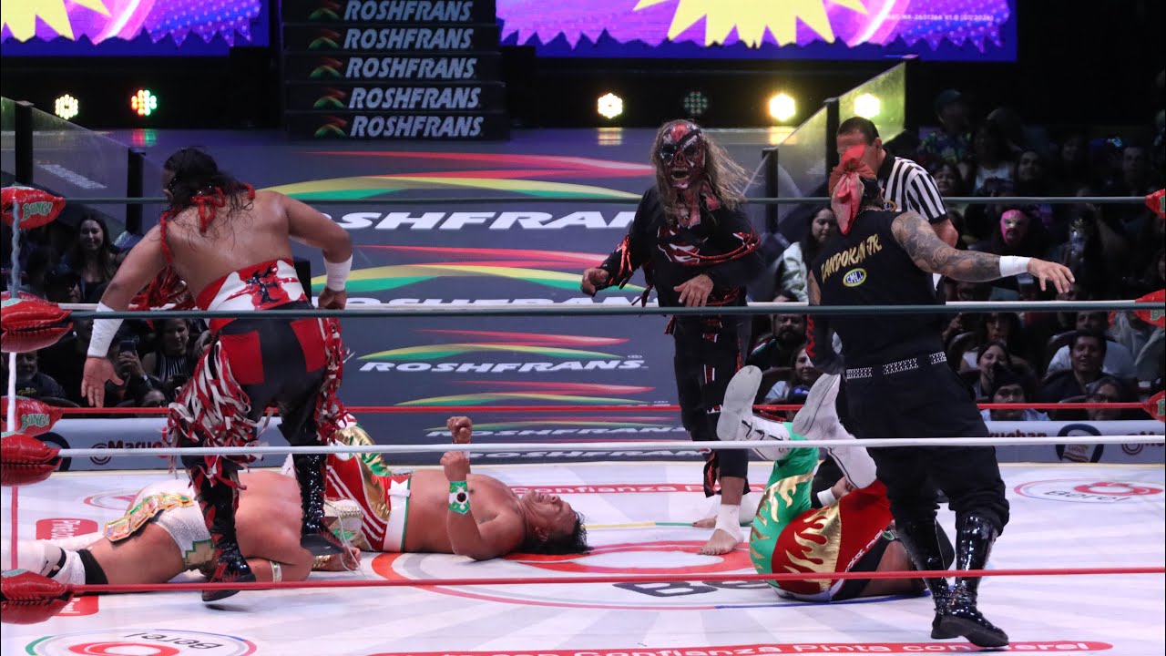Cuadrangular de facciones CMLL: Galeón Fantasma 🆚 Guerreros Laguneros 🆚 Infernales 🆚 Dragones background
