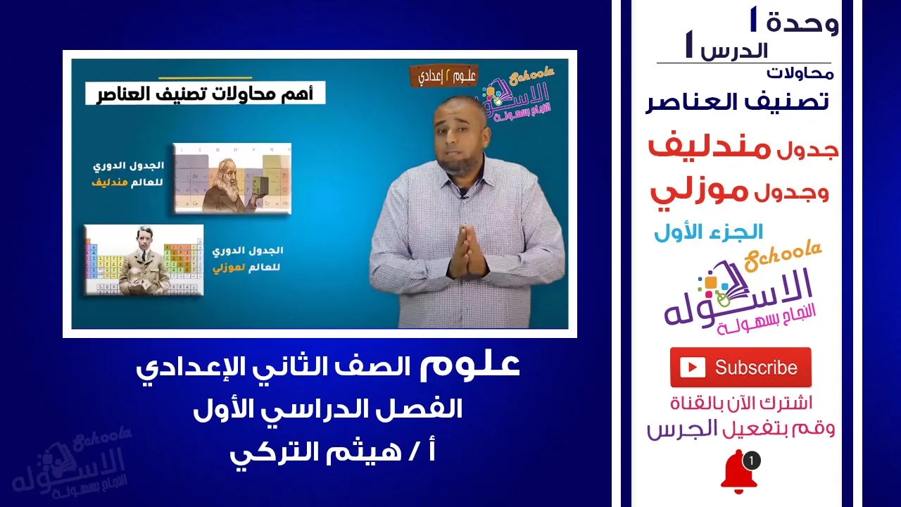 علوم تانية إعدادي - ترم 1 - أ / هيثم التركي background