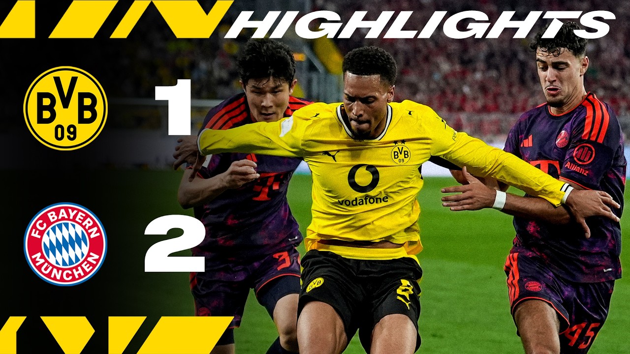 Borussia Dortmund v FC Bayern Munich | Highlights | Franz Beckenbauer Super Cup background