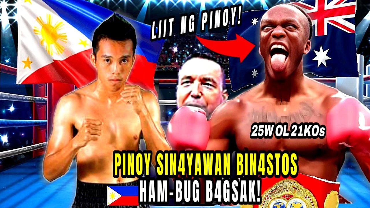 PINOY BIN4ST0S AT SINAYAWAN DAHIL DAYO! BAGSAK ANG UNDEFEATED AUSTRALIAN CHAMPION! background