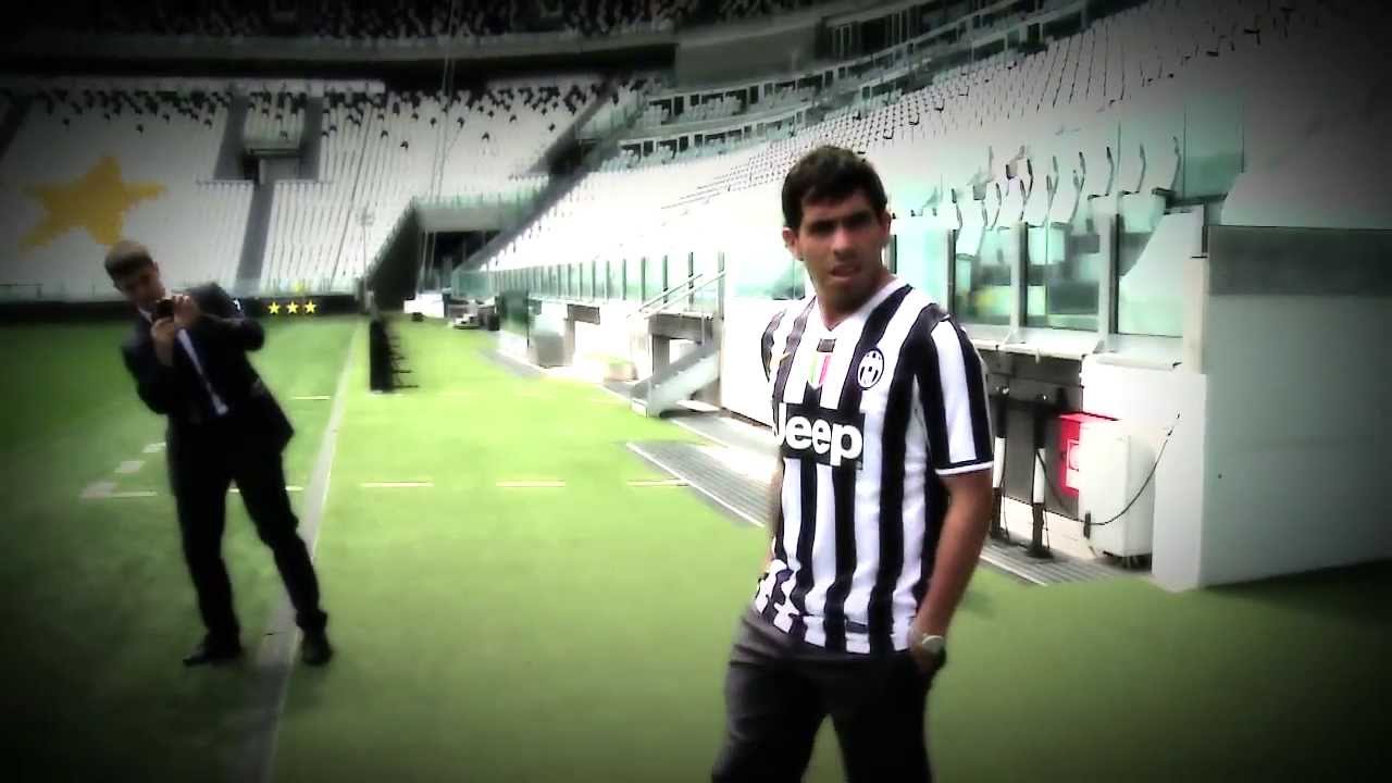 Carlos Tevez' first day at Juventus background