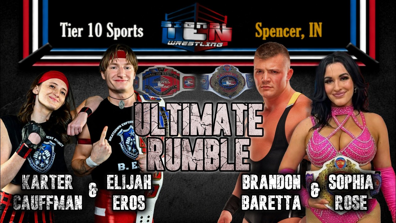 Karter Cauffman & Elijah Eros v. Sophia Rose & Brandon Barretta - Heavyweight & Women's Championship background