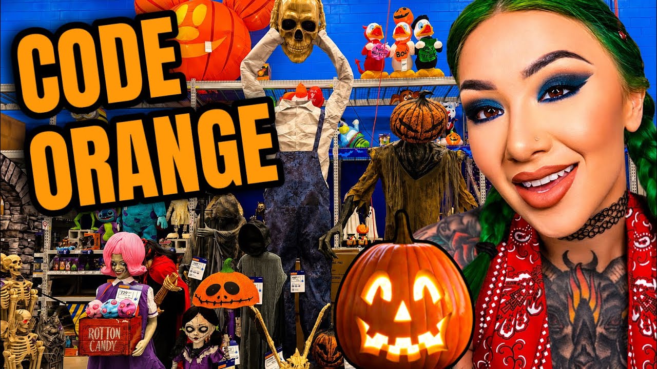 CODE ORANGE! Home Depot & Lowe’s Halloween 2026 background