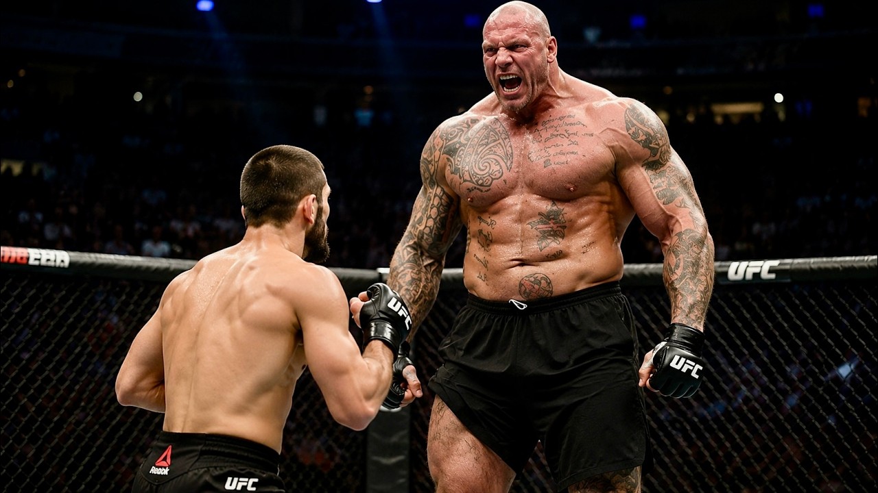 When KHABIB Faced a Monster From a Higher Division background