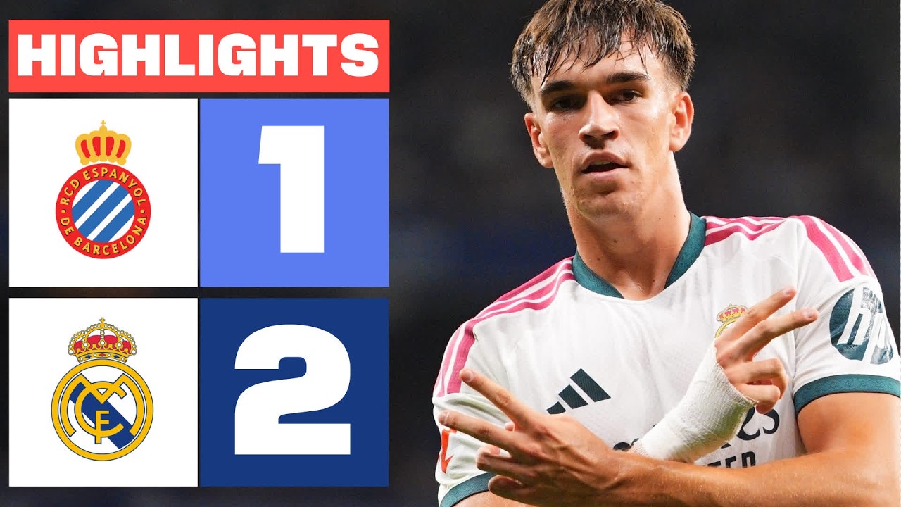 RCD ESPANYOL 1 - 2 REAL MADRID | RESUMEN LALIGA EA SPORTS background