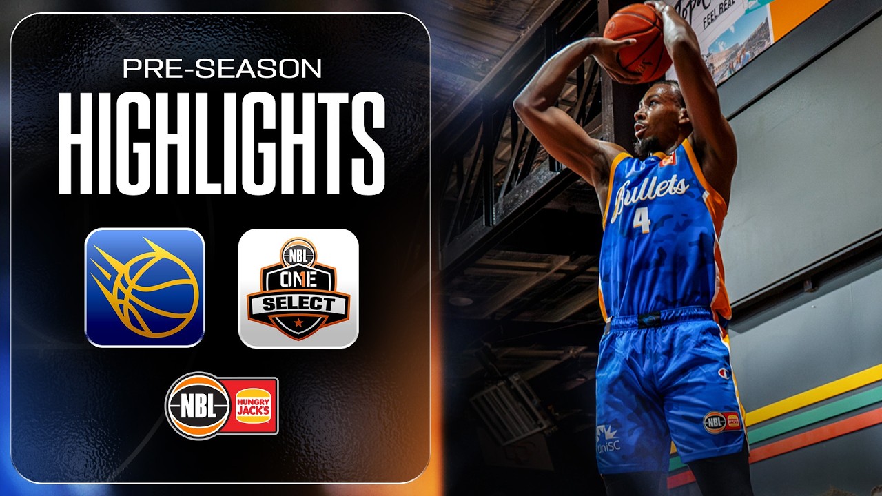 Brisbane Bullets vs. NBL1 North Select - Game Highlights - Pre-Season, NBL27 background