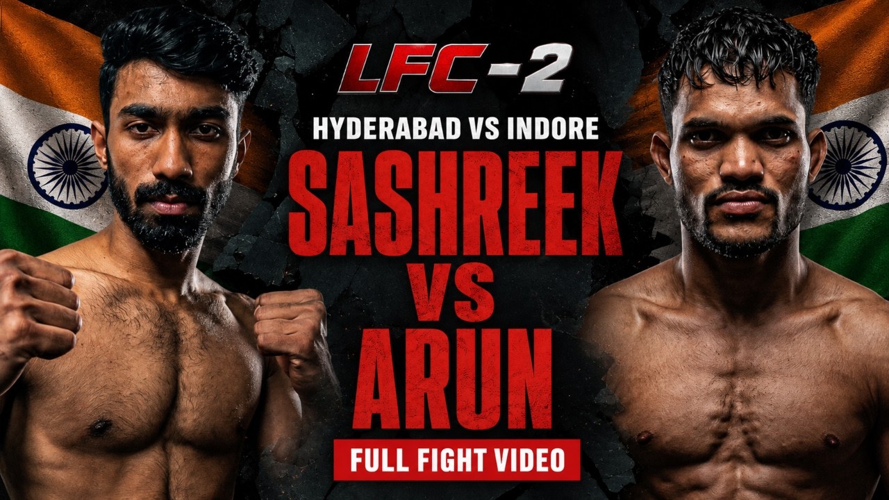 Sashreek vs Arun | FULL FIGHT | LFC 2 | Hyderabad | Indian MMA background