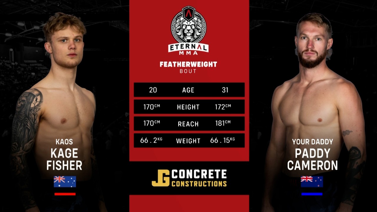 Eternal MMA 109: Kage Fisher VS Paddy Cameron | FULL FIGHT background