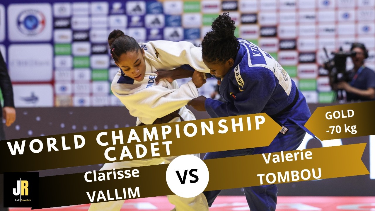 Clarisse VALLIM VS Valerie TOMBOU | Guayaquil World Championships Cadets 2026 | GOLD -70 kg background