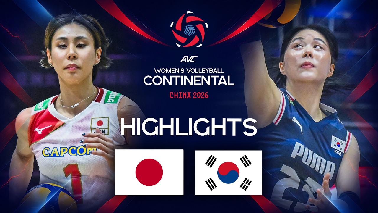 Japan ๐ฏ๐ต vs. Korea ๐ฐ๐ท - Preliminary phase | AVC Women's Continental Championship 2026 | Highlights background