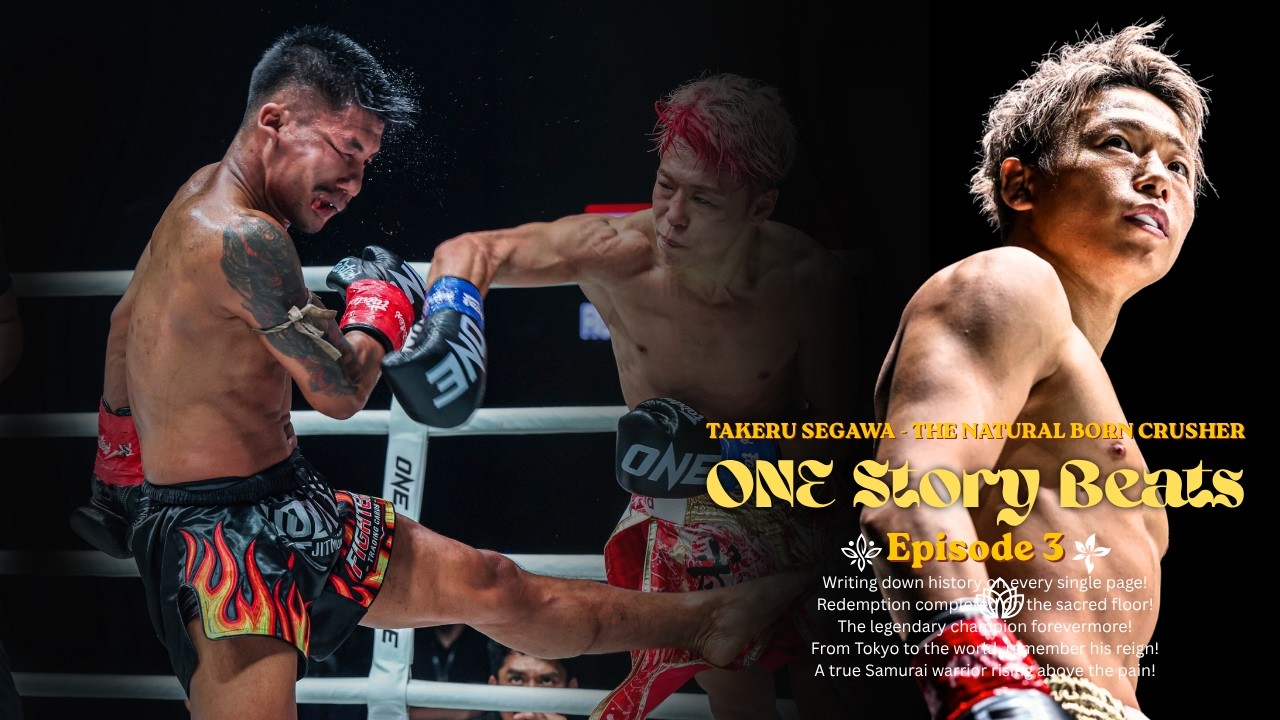 ONE Story Beats - Episode 3: TAKERU SEGAWA | Bushido Spirit & Epic TKO Redemption Over Rodtang background