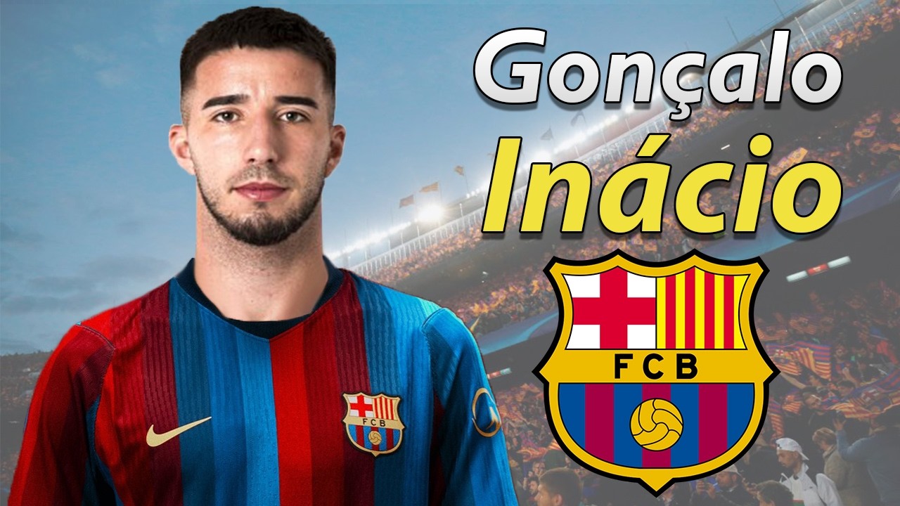 Gonçalo Inácio ● Welcome to Barcelona 2026 🔵🔴🇵🇹 Best Defensive Skills & Passes background