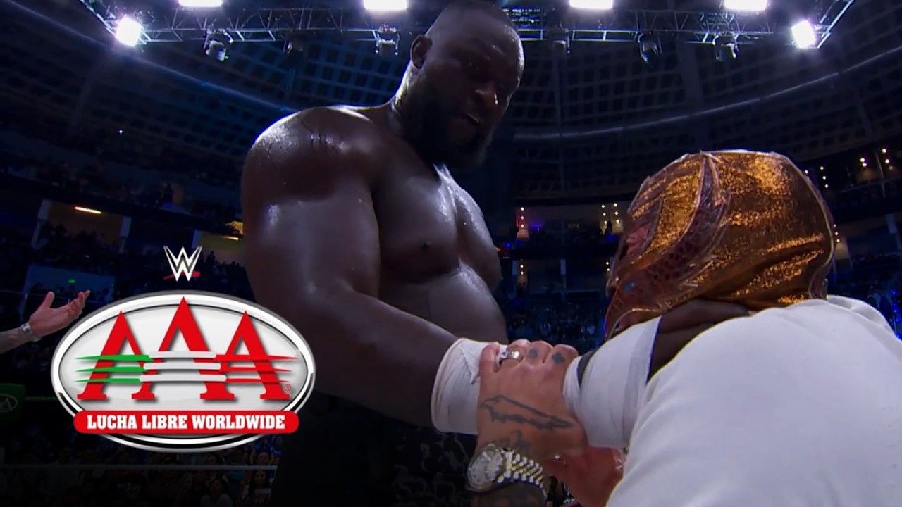 Rey Mysterio es atacado por Omos: Lucha Libre AAA highlights, 22 de Agosto, 2026 background