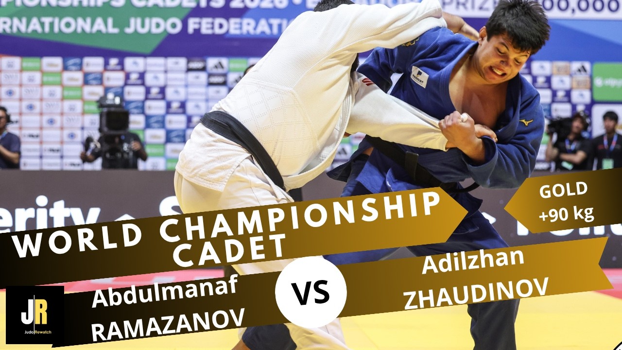 Abdulmanaf RAMAZANOV VS Adilzhan ZHAUDINOV | Guayaquil World Championships Cadets 2026 | GOLD +90 kg background