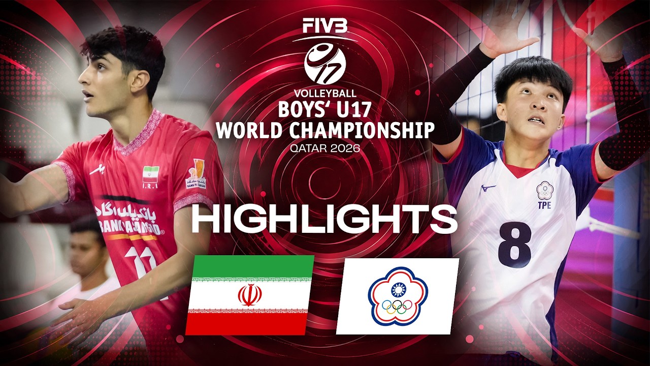 Iran 🇮🇷 vs. Chinese Taipei - Highlights | Semi Final | Boys' U17 World Championship 2026 background