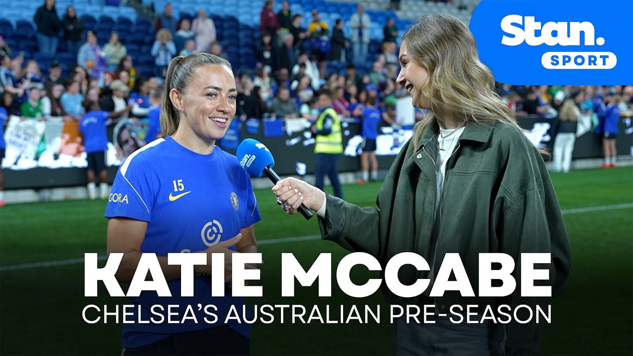 KATIE MCCABE: Always a Chelsea fan, Australian tour guide & who she'd steal from A-League All Stars✨ background