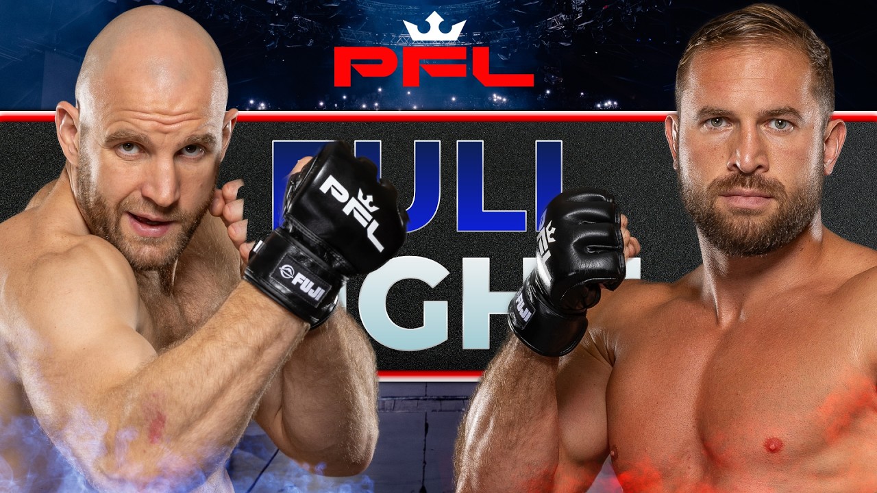 52 SECONDS OF MAYHEM! | Denis Goltsov v Hasan Mezhiev | Full Fight | PFL Charlotte background