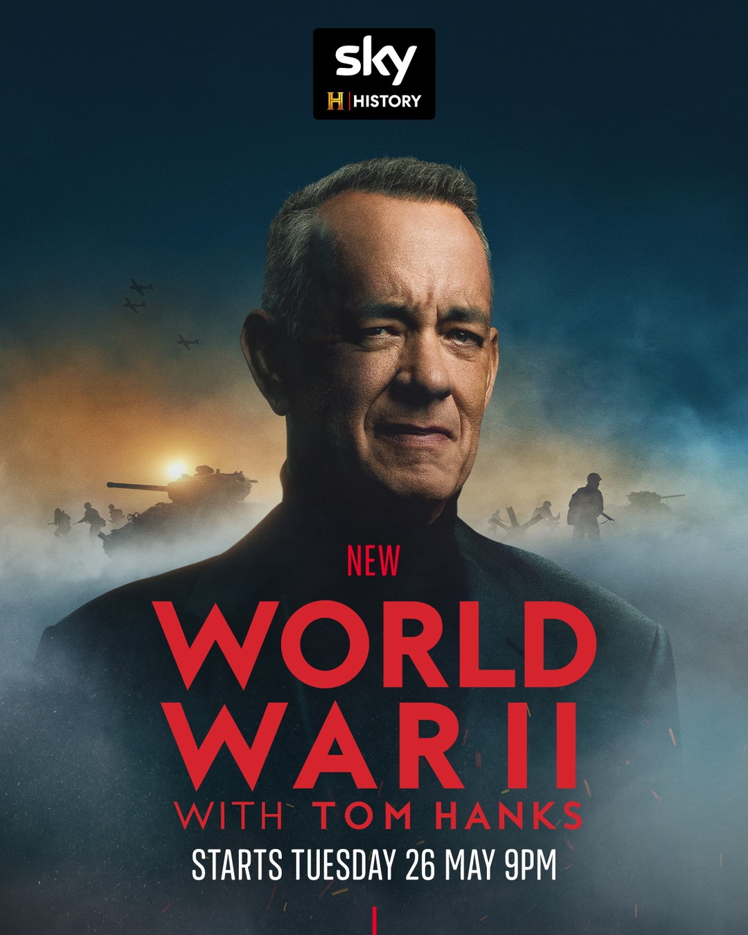 World War II with Tom Hanks background