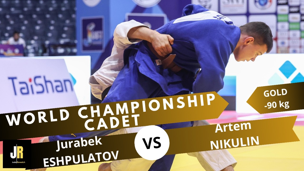 Jurabek ESHPULATOV VS Artem NIKULIN | Guayaquil World Championships Cadets 2026 | GOLD -90 kg background