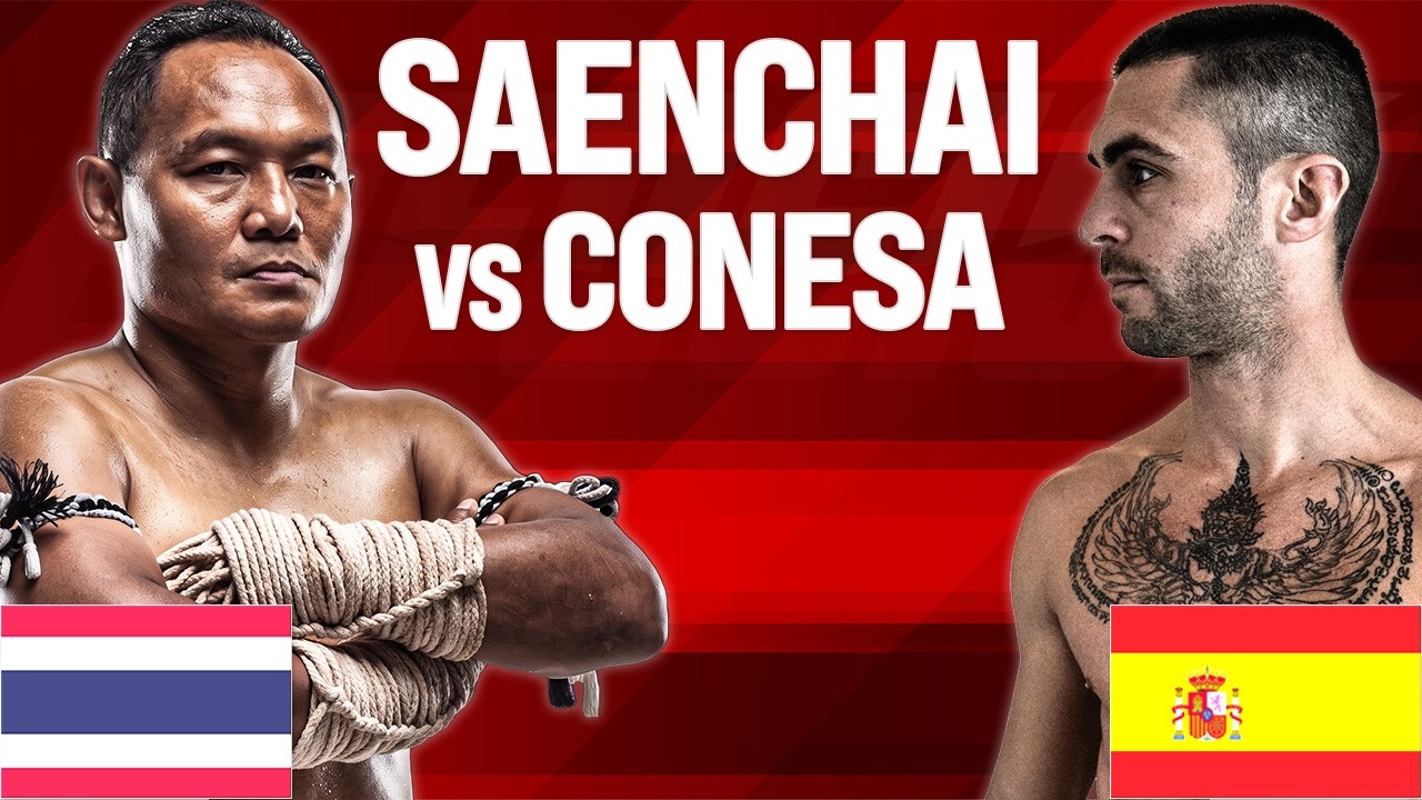 Saenchai Vs Victor Conesa THROWS CARTWHEEL KICK background
