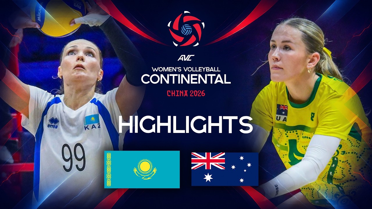 Kazakhstan 🇰🇿 vs. Australia 🇦🇺 - Preliminary phase | AVC Women's Continental Championship 2026 background