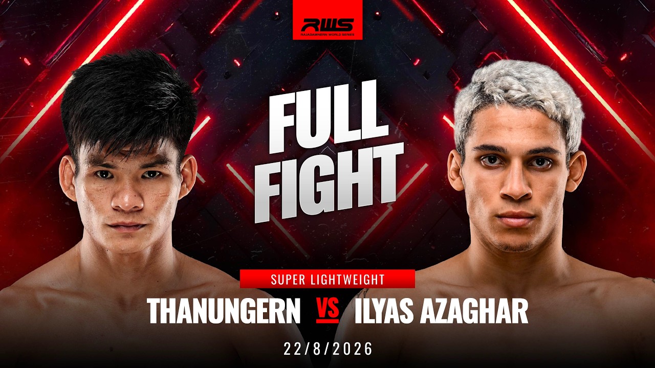 Full Fight l Thanungern vs Ilyas Azaghar l ธนูเงิน vs อิลยาส อาซากฮาร์ l RWS background