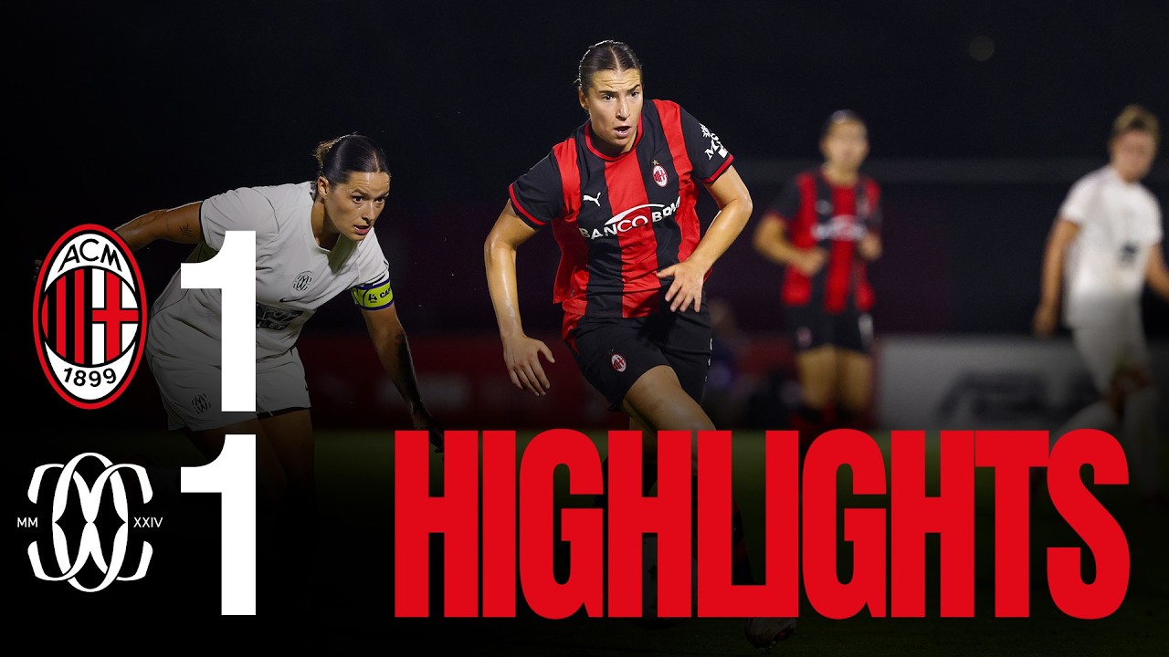 Milan Women 1-1 Como Women | Kanutte firma il primo gol in Rossonero ⚽ | Highlights background