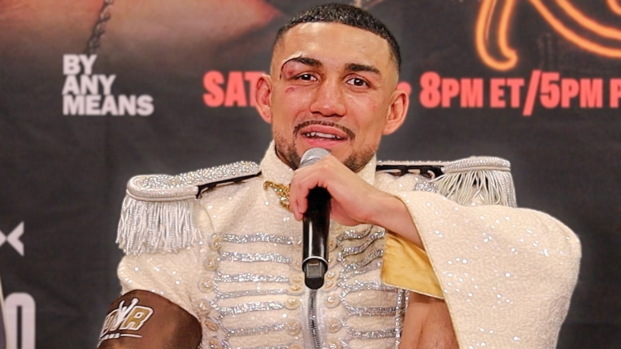 ‘NO REMATCH!’ Teofimo Lopez • POST FIGHT PRESS CONFERENCE vs. Rolly Romero | DAZN Boxing background
