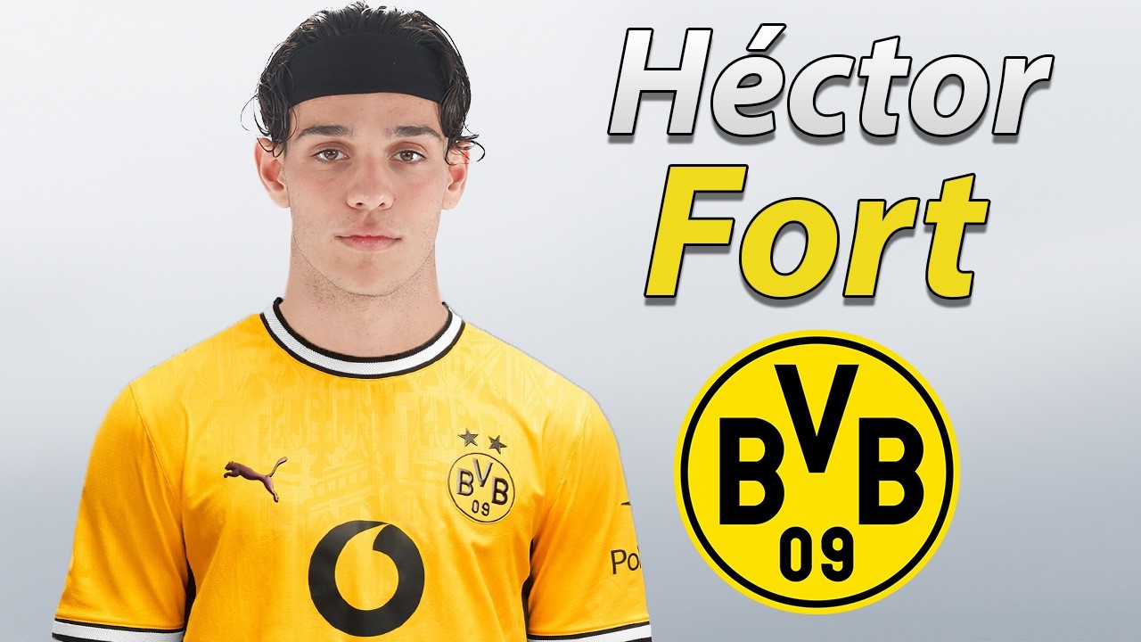Héctor Fort ● Welcome to Borussia Dortmund 2026 ⚫️🟡🇪🇸 Best Skills, Tackles & Goals background