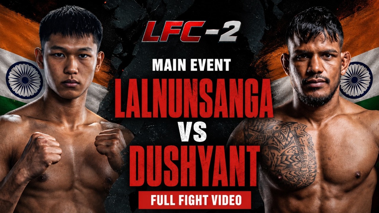 Lalnunsanga vs Dushyant Singh | FULL FIGHT | LFC 2 | Hyderabad | Indian MMA background