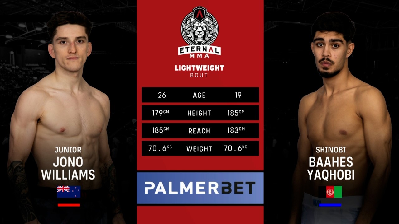 Eternal MMA 109: Jono Williams VS Baahes Yaqhobi | FULL FIGHT background