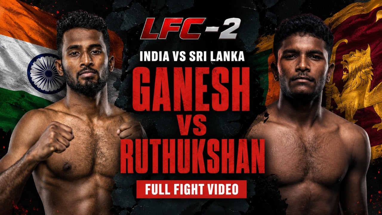 Ganesh Raj (India) vs Ruthukshan (Sri Lanka) | FULL FIGHT | LFC 2 | Hyderabad | Indian MMA background