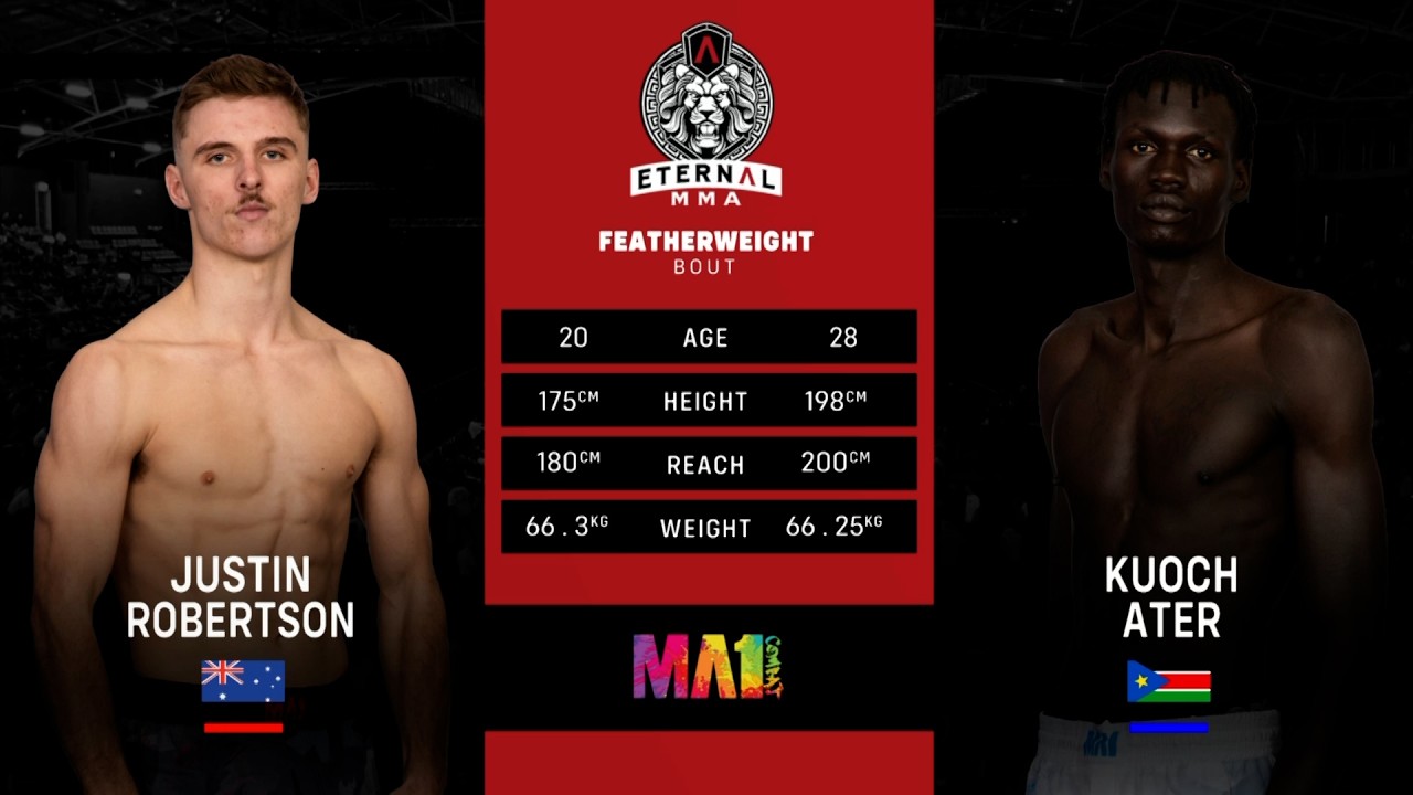 Eternal MMA 109: Justin Robertson VS Kuoch Ater | FULL FIGHT background