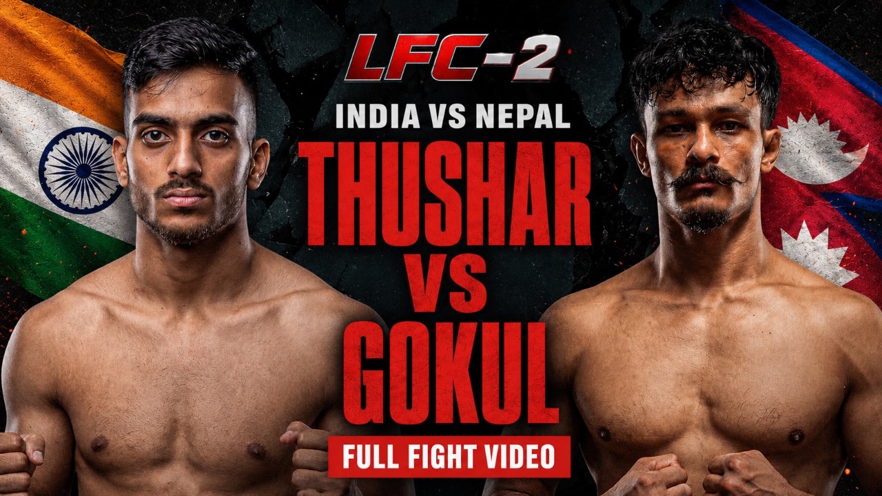 Thushar (India) vs Gokul (Nepal) | FULL FIGHT | LFC 2 | Hyderabad | Indian MMA background