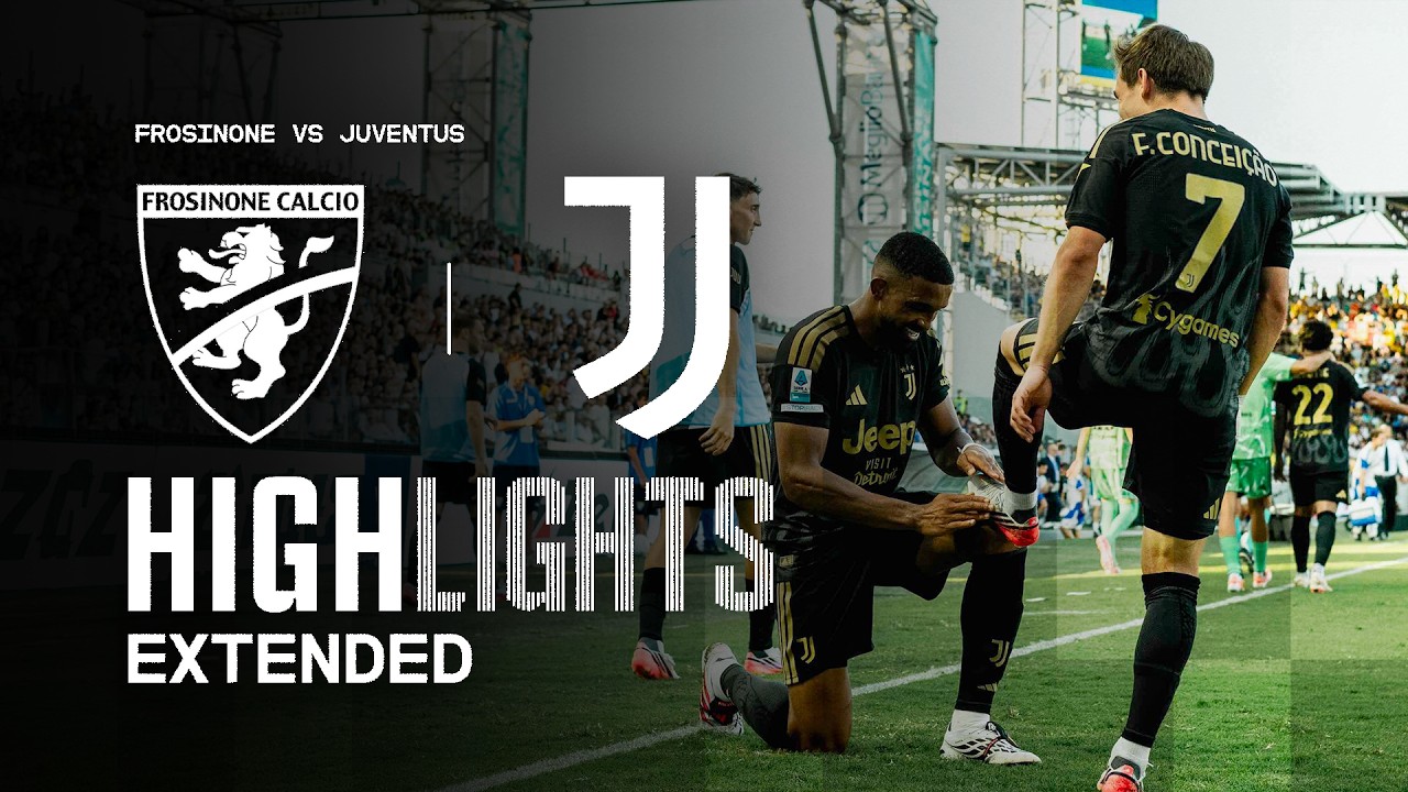 BREMER DECIDES IT! | Frosinone-Juventus Extended Highlights | Serie A background