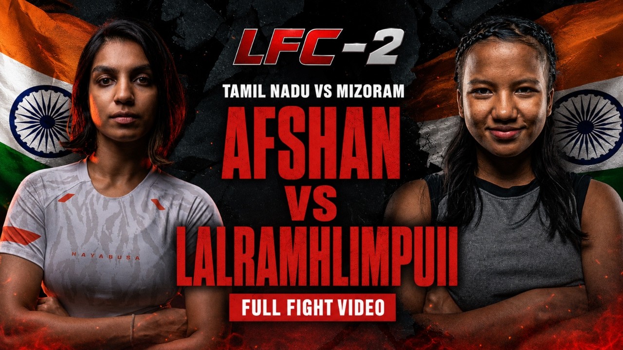 Afshan Fathima vs Lalramhlimpuii | FULL FIGHT | LFC 2 | Hyderabad | Indian MMA background