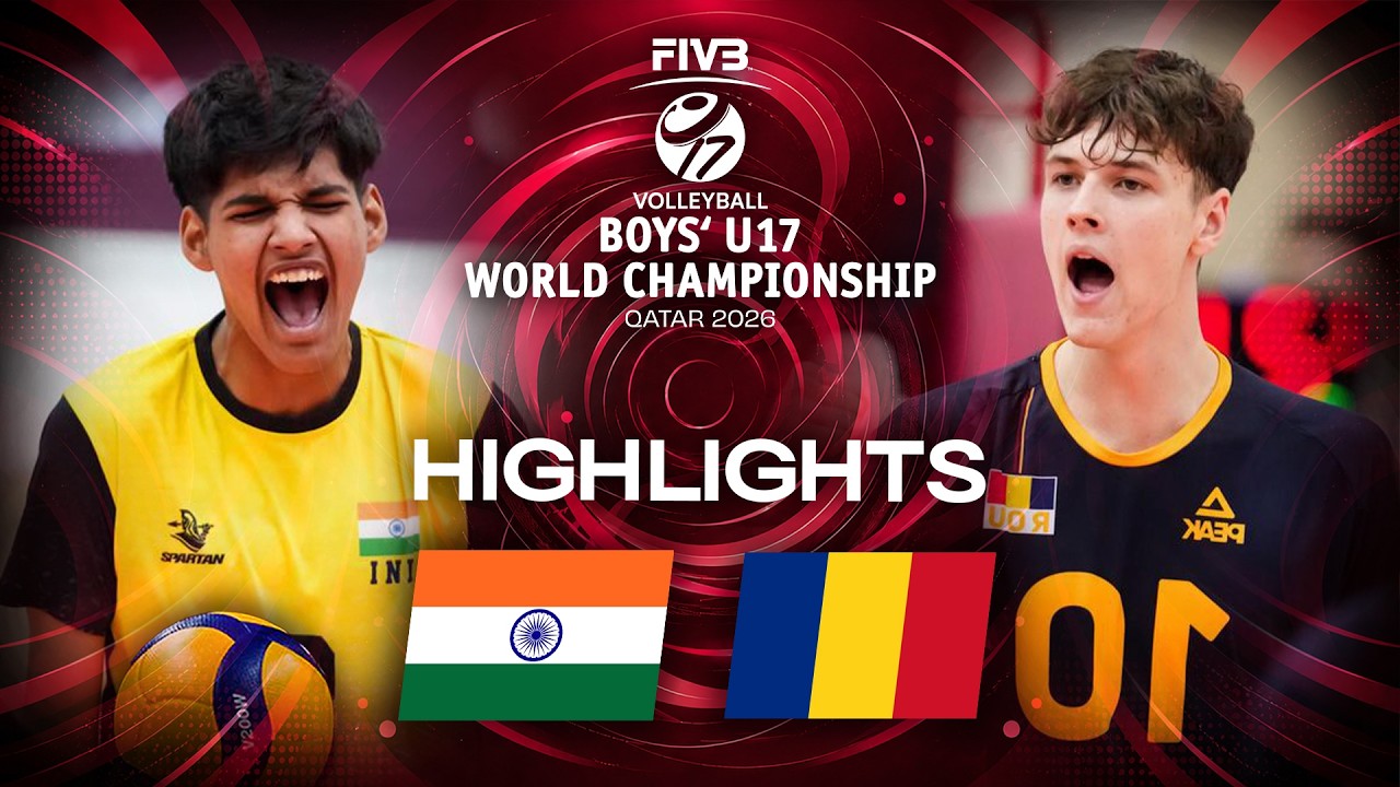 India 🇮🇳 vs. Romania 🇷🇴 - Highlights | VBW - Men's U17 World Championship background