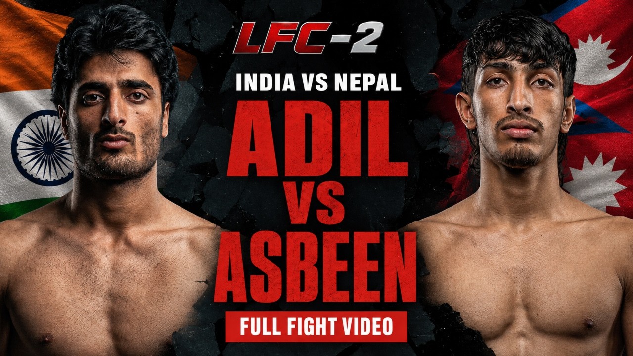 Adil Hussain (India) vs Asbeen (Nepal) | FULL FIGHT | LFC 2 | Hyderabad | Indian MMA background