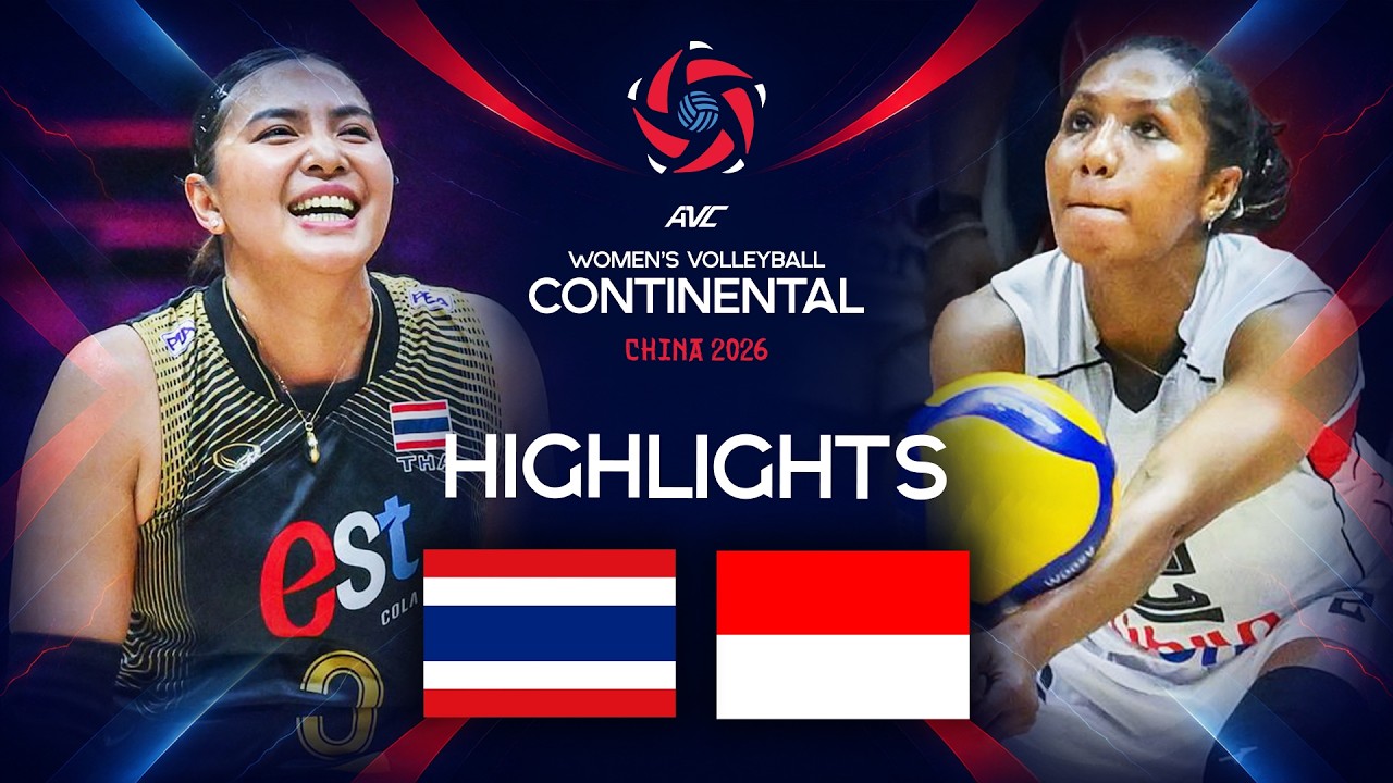 Thailand 🇹🇭 vs. Indonesia 🇮🇩 - Preliminary phase | AVC Women's Continental Championship 2026 background