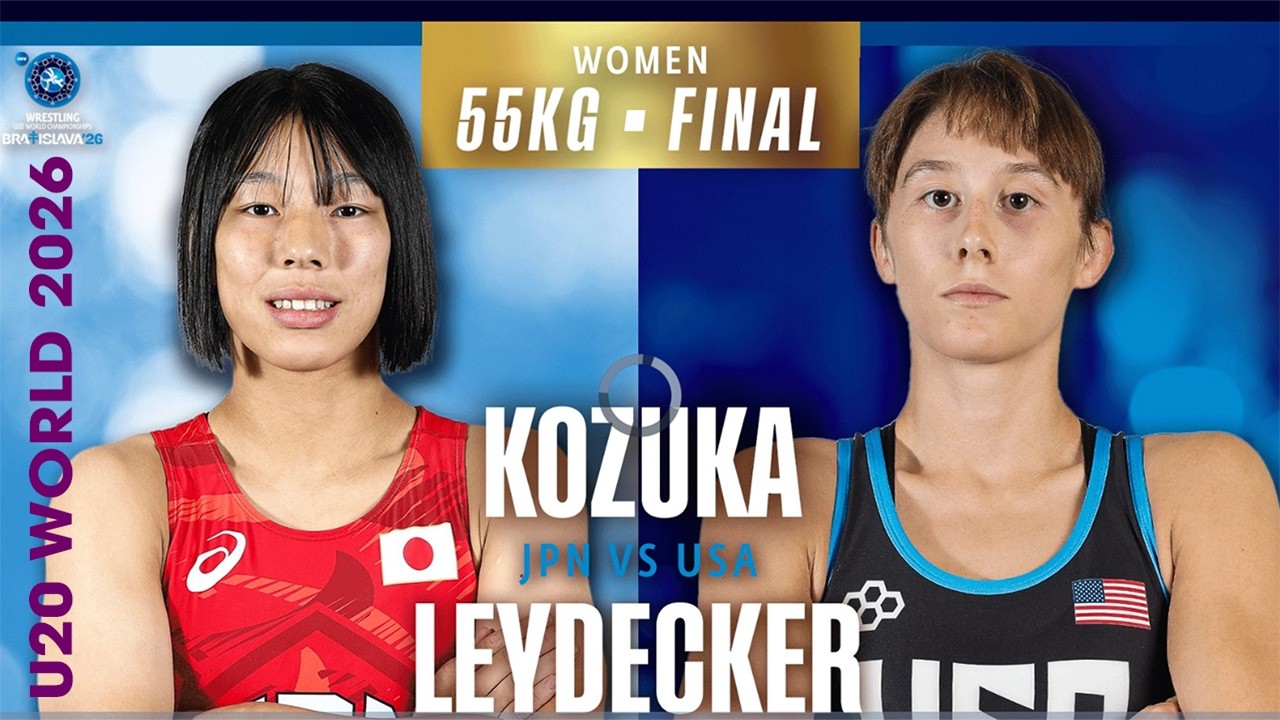EPIC FINAL 🇺🇸🔥🇯🇵 Everest Shea LEYDECKER vs. Nana KOZUKA | 2026 U20 World Championships | WW 55Kg background