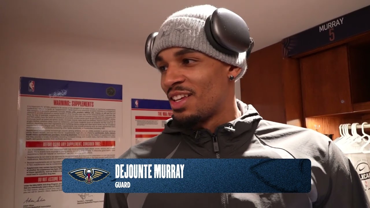Dejounte Murray | Pelicans-Clippers Postgame Interview 3/18/2026 background