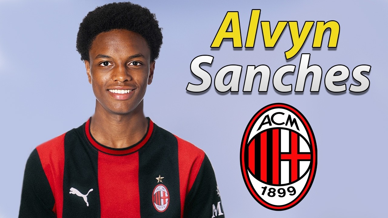 Alvyn Sanches โ Welcome to AC Milan 2026 โซ๐ด๐จ๐ญ Best Skills, Goals & Passes background